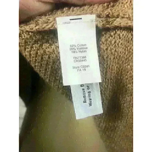 Madewell Chronicle Texture Pullover Sweater Brown Size XS Hi-Lo - Picture 8 of 9